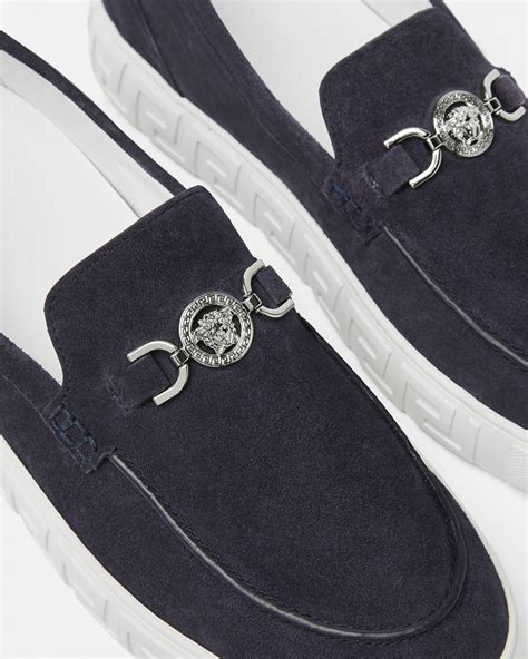 versace blue loafers